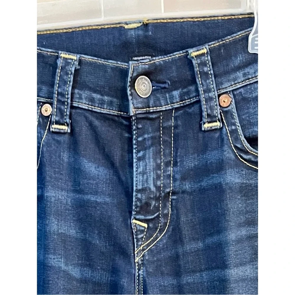 True Religion Ricky‎ Flap Relaxed Straight Jeans Men's W32 L33 Dark Wash Blue